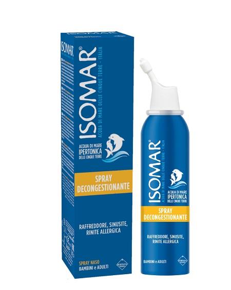 Isomar naso chiuso soluzione acqua di mare ipertonica per decongestione naso chiuso 50 ml