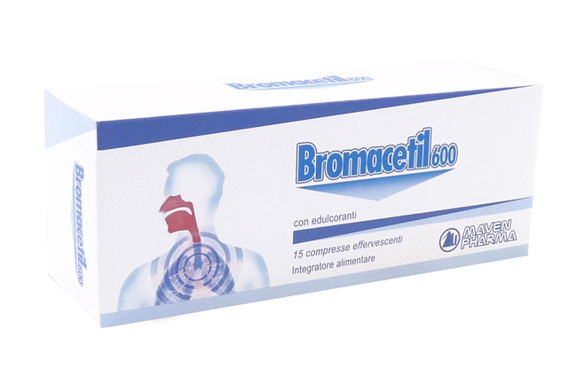 Bromacetil 600 15 compresse effervescenti