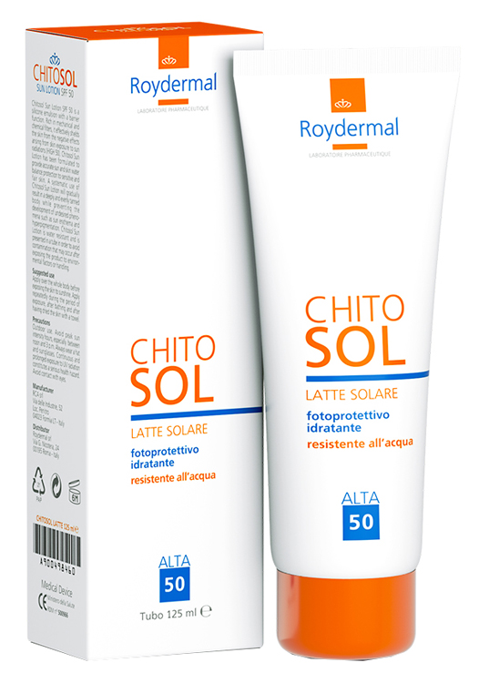 Chitosol latte solare fp 50 125 ml