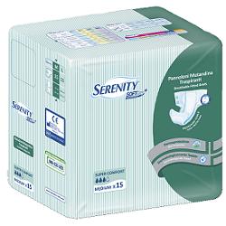 Pannolone per incontinenza a mutandina serenity soft dry+ aloe medium supercomfort 15 pezzi farmability