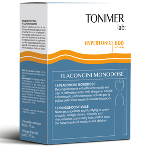 Tonimer hypertonic lavaggio nasale 18 flaconcini