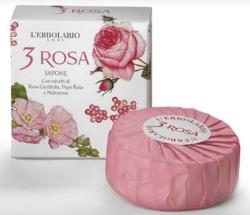3 rosa sapone profumato 100 g