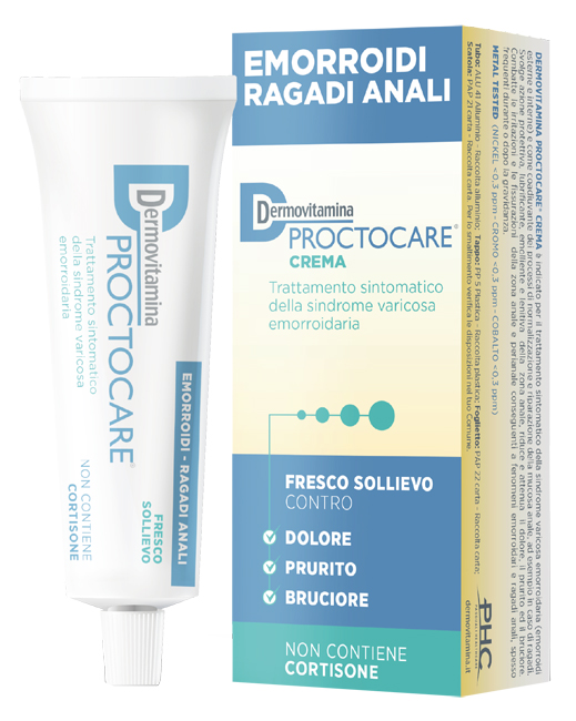 Dermovitamina proctocare crema emorroidi ragadi anali 30 ml con cannula