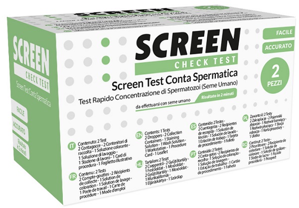 Screen test conta spermatica screen 2 pezzi