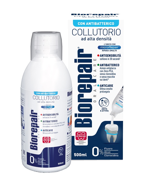 Biorepair oral care collutorio alta intensita - 3in1 antisensibilita - , antibatterico, anticarie 500 ml