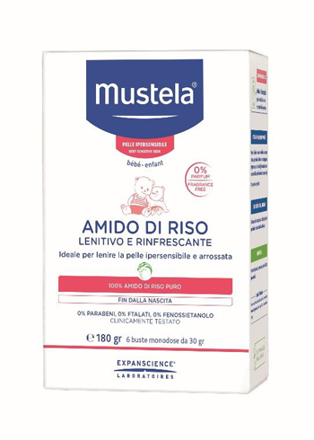 Mustela amido di riso 180 g