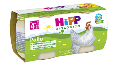 Hipp bio hipp bio omogeneizzato pollo 2x80 g