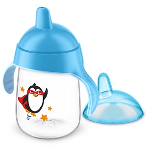 Avent tazza con beccuccio decorata azzurro 340 ml