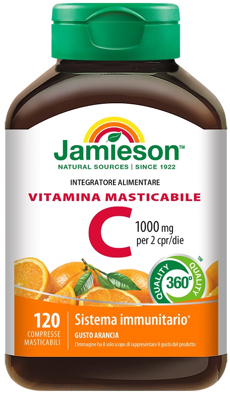 Jamieson vitamina c 1000 masticabile arancia 120 compresse