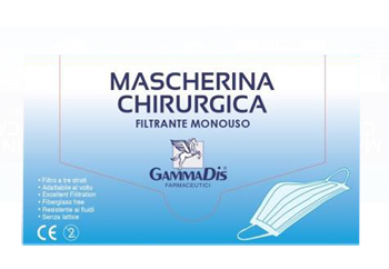 Mascherina chirurgica 50 pezzi gammadis