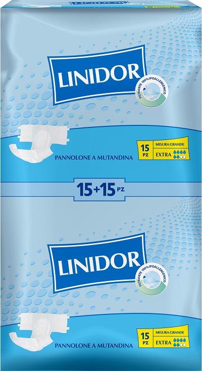 Pannolone per incontinenza a mutandina linidor mg 30 pezzi