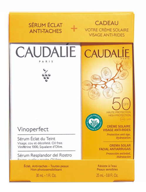 Vinoperfect cofanetto siero + solare 25 ml 2021 siero 30 ml + crema solare spf50 25 ml
