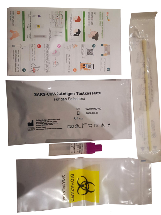 Test antigenico rapido covid-19 hotgen autodiagnostico determinazione qualitativa antigeni sars-cov-2 in tamponi nasali mediante immunocromatografia