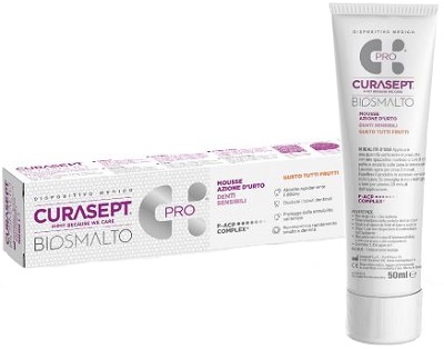 Curasept biosmalto mousse denti sensibili 50 ml