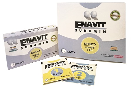Enavit sudamin bifasico 6 bustine polvere + 6 bustine gel