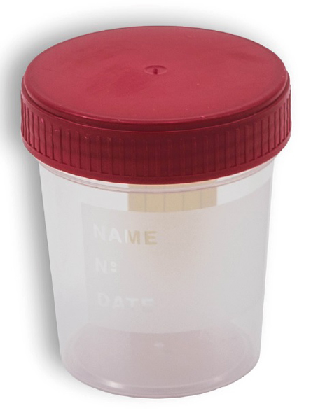 Contenitore per urina da 120ml pharmamentis con tappo a vite