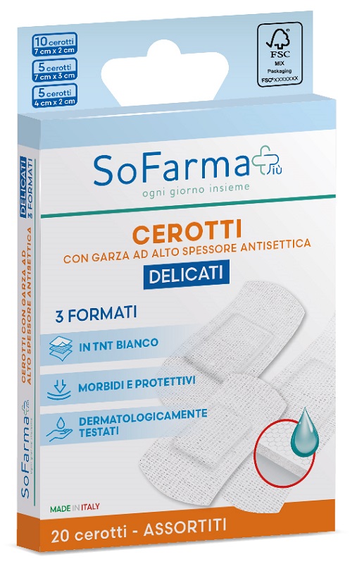 Cerotto delicato assortiti 20 pezzi sofarmapiu