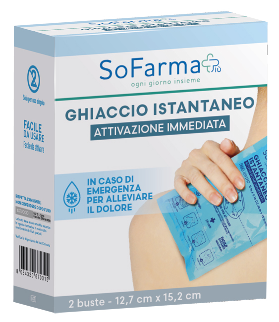 Ghiaccio istantaneo 2 pezzi sofarmapiu