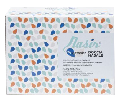 Soluzione fisiologica isotonica sterile nasir in scatola con10 sacche versione luer lock da 250ml