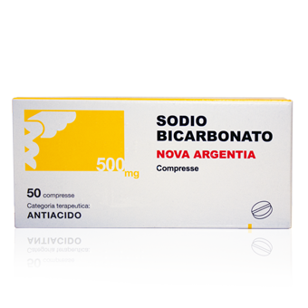 Sodio bicarbonato nova argentia 500 mg compresse - 50 compresse