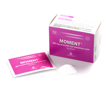 Moment 200 mg granulato per soluzione orale in bustina 12 bustine in carta/pe/alu/surlyn