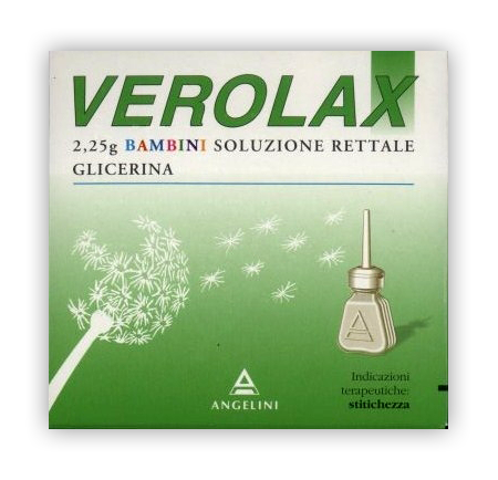 Verolax 3 g bambini soluzione rettale - 6 contenitori monodose