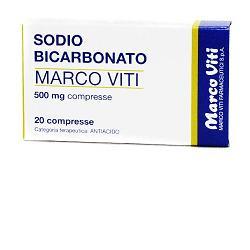 Sodio bicarbonato marco viti 500 mg compresse - 20 compresse