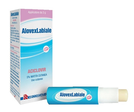 Alovexlabiale 50 mg/g matita cutanea applicatore da 3 g