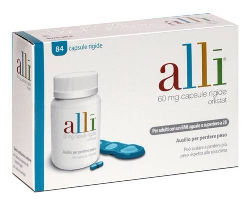 Alli 60 mg capsula rigida - uso orale - flacone (hdpe) - 84 capsule