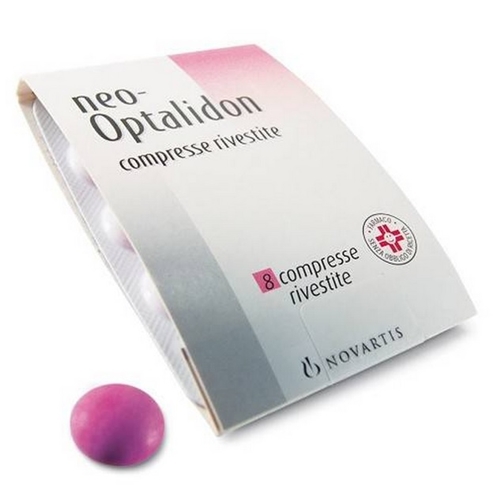 Neo optalidon 200 mg + 125 mg + 25 mg compresse rivestite 8 compresse in blister pvc/al
