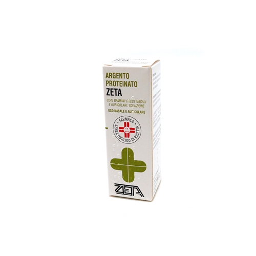 Argento proteinato zeta 0,5% gocce nasali e auricolari, soluzione - flacone 10 ml