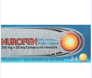 Nurofen influenza e raffreddore 200 mg + 30 mg compresse rivestite 24 compresse rivestite