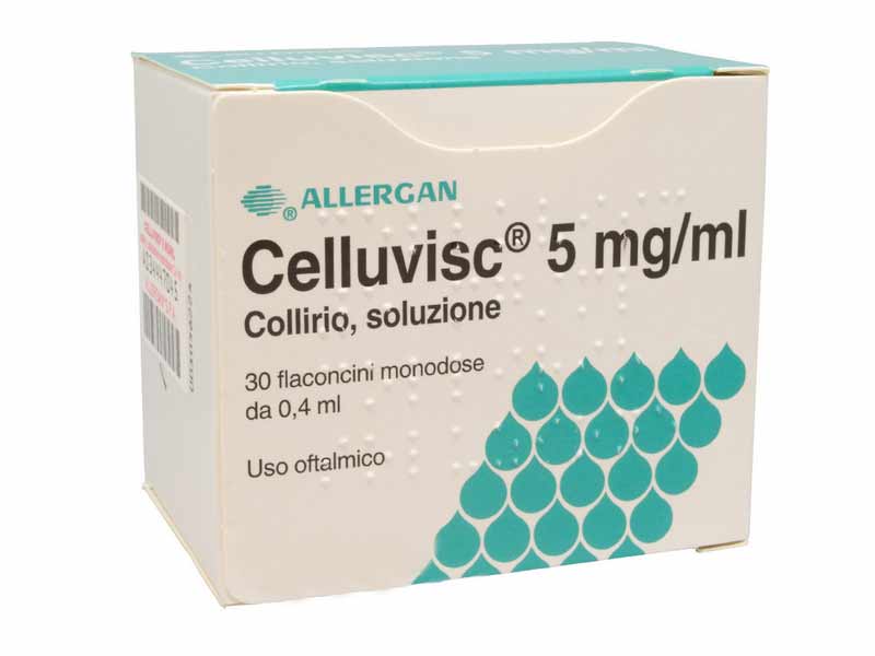 Celluvisc 5 mg/ml collirio, soluzione - 30 flaconcini monodose da 0,4 ml