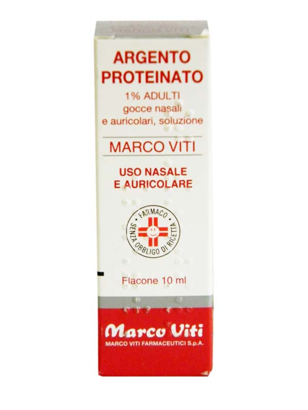 Argento proteinato marco viti 1% gocce nasali, soluzione - flacone 10 ml