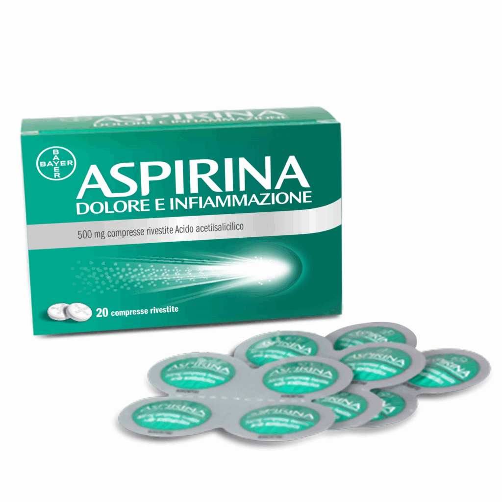 Aspirina dolore e infiammazione 500 mg compresse rivestite - 20 compresse in blister al/pe/carta