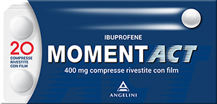 Momentact 400 mg compresse rivestite con film 20 compresse in blister in pvc/pvdc/al