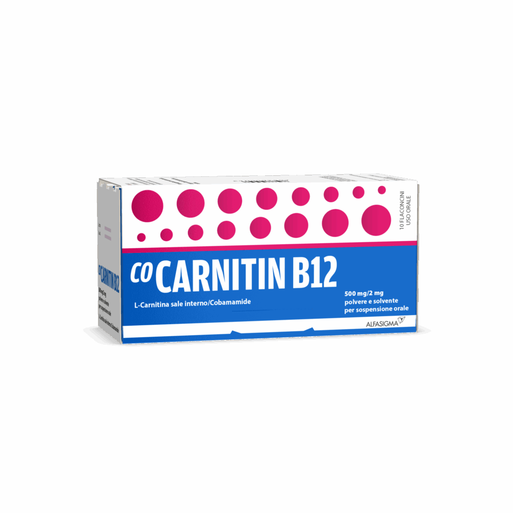 Cocarnitin b12 500 mg + 2 mg polvere e solvente per soluzione orale - 10 flaconi con tappo serbatoio