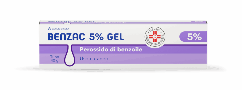 Benzac 5% gel - tubo 40 g