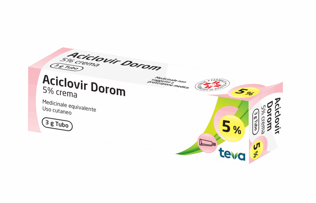 Aciclovir dorom 5% crema - tubo 3 g