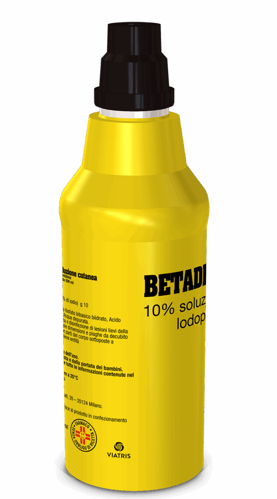 Betadine 10% soluzione cutanea 1 flacone hdpe da 500 ml