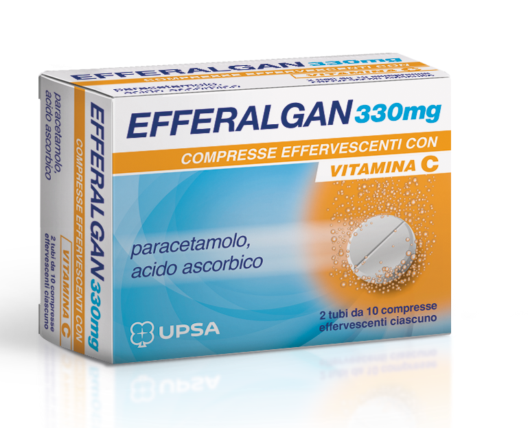 Efferalgan 330 mg compresse effervescenti con vitamina c - 20 compresse