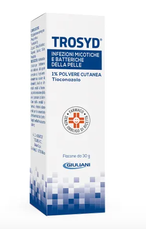Trosyd 1% polvere cutanea flacone 30 g
