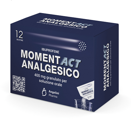 Momentact analgesico 400 mg granulato per soluzione orale - 12 bustine