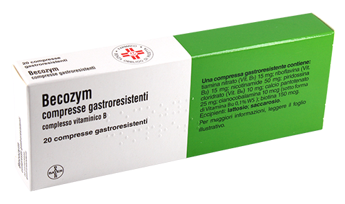 Becozym compresse gastroresistenti 20 compresse