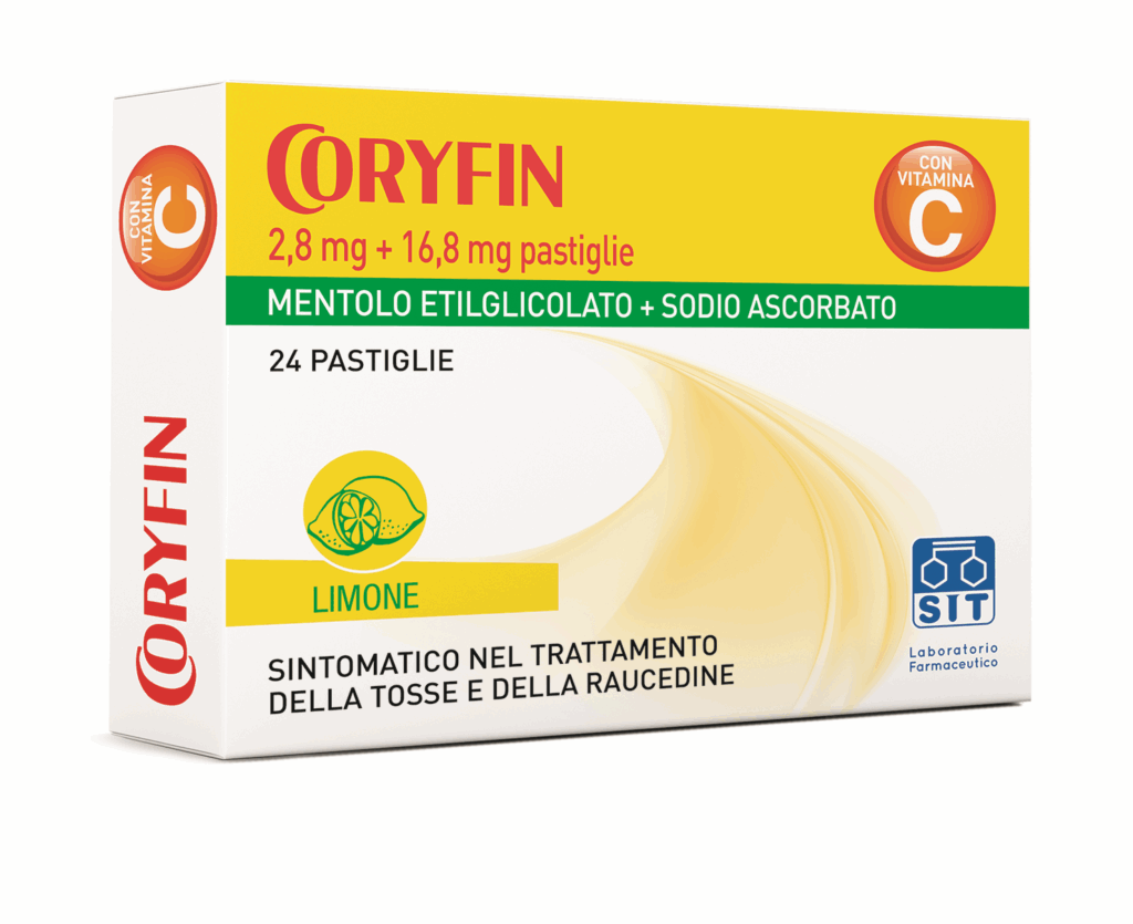 Coryfin 2,8 mg + 16,8 mg pastiglie - 24 pastiglie