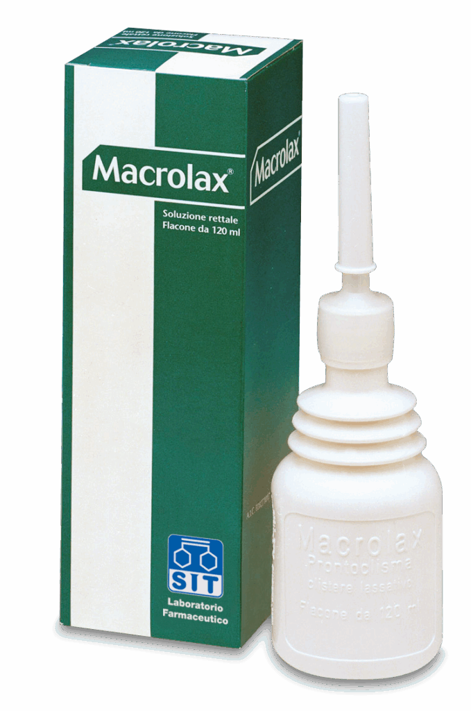 Macrolax 36 g/120 ml + 0,24 g/120 ml soluzione rettale flacone da 120 ml