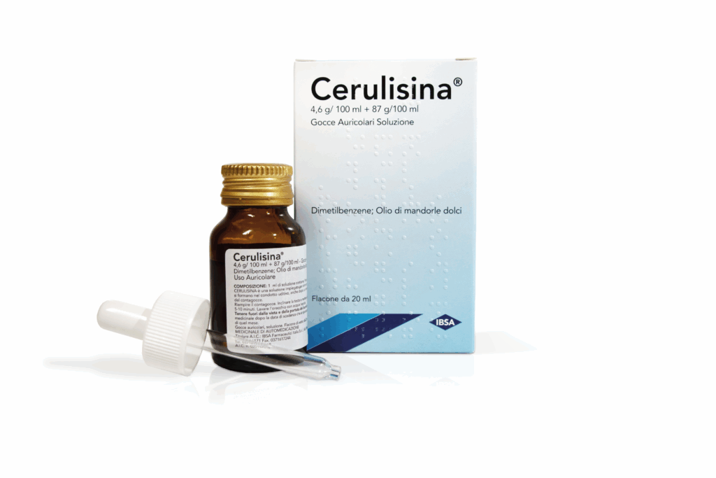 Cerulisina 4,6 g / 100 ml + 87 g / 100 ml gocce auricolari soluzione flacone da 20 ml