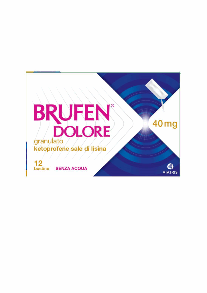 Brufen dolore 40 mg granulato 12 bustine in carta/al/pe