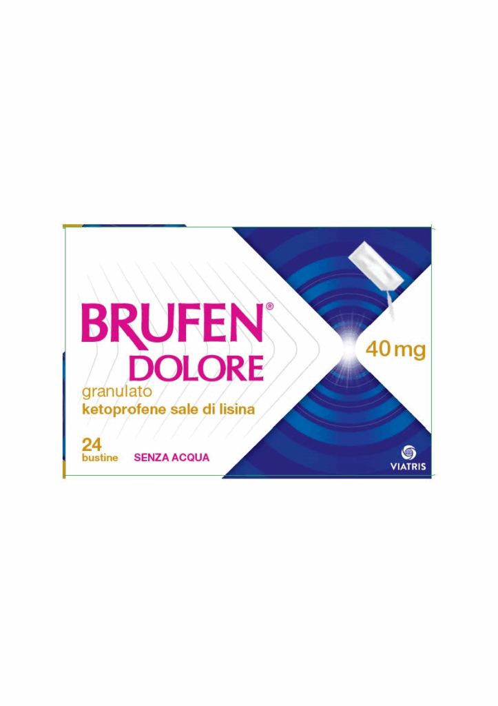 Brufen dolore 40 mg granulato 24 bustine in carta/al/pe