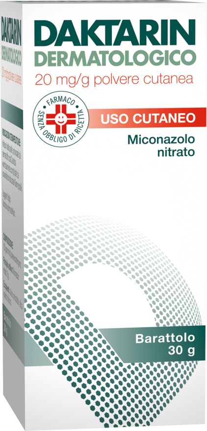 Daktarin dermatologico 20 mg/g polvere cutanea 1 barattolo da 30 g